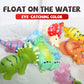 Hely Cancy Dinosaur Bath Toys for Toddlers - Small PVC No Hole Water Pool Toys