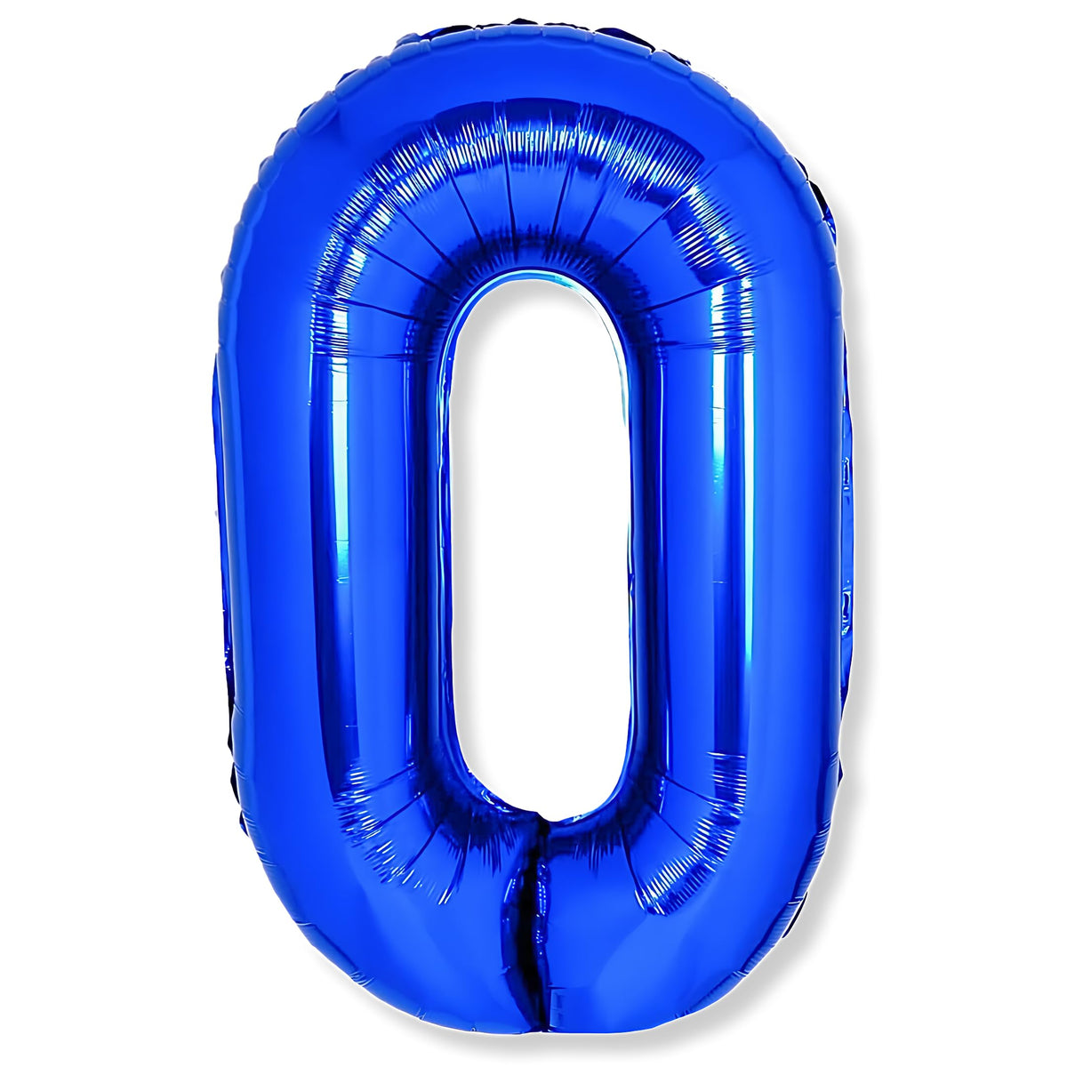 Flyloons 0 number Blue Foil Balloon 16 inch Size Birthday Decoration Items Pack of 1 | 1st Year Balloons | Zero