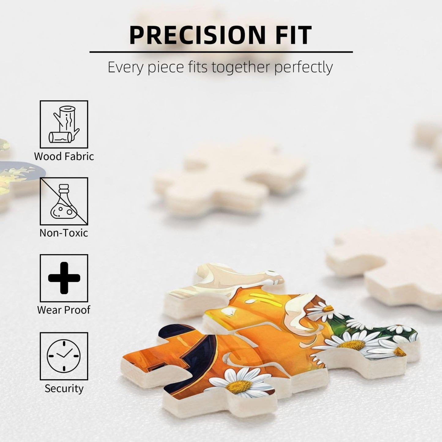 Halloween Jigsaw Puzzle For Adults 1000 Pieces Cute Pumpkin Ghost Puzzles Autumn Horror Ghost Wooden Puzzle For Family Friends A