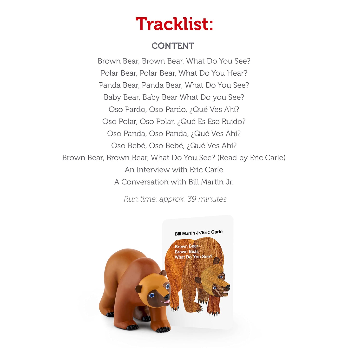 Tonies Brown Bear And Friends Audio Play Character