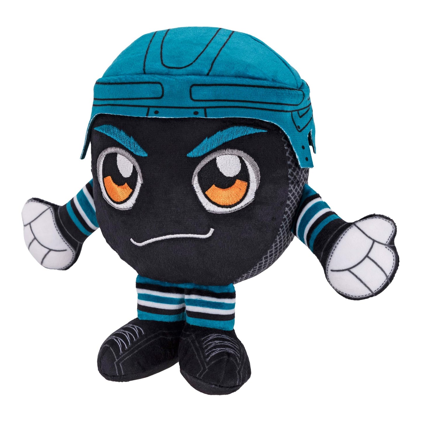 Bleacher Creatures San Jose Sharks Plush Hockey Puck - 8" Soft Chibi Doll, Crystal Velboa Polyester, K8-NHL-SHA-PCK