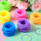 Sratte Jelly Bracelets Bulk Rainbow Glow Bracelets Multicolor Silicone Bracelet 80s Accessories Bracelets Neon Bracelets Glow in
