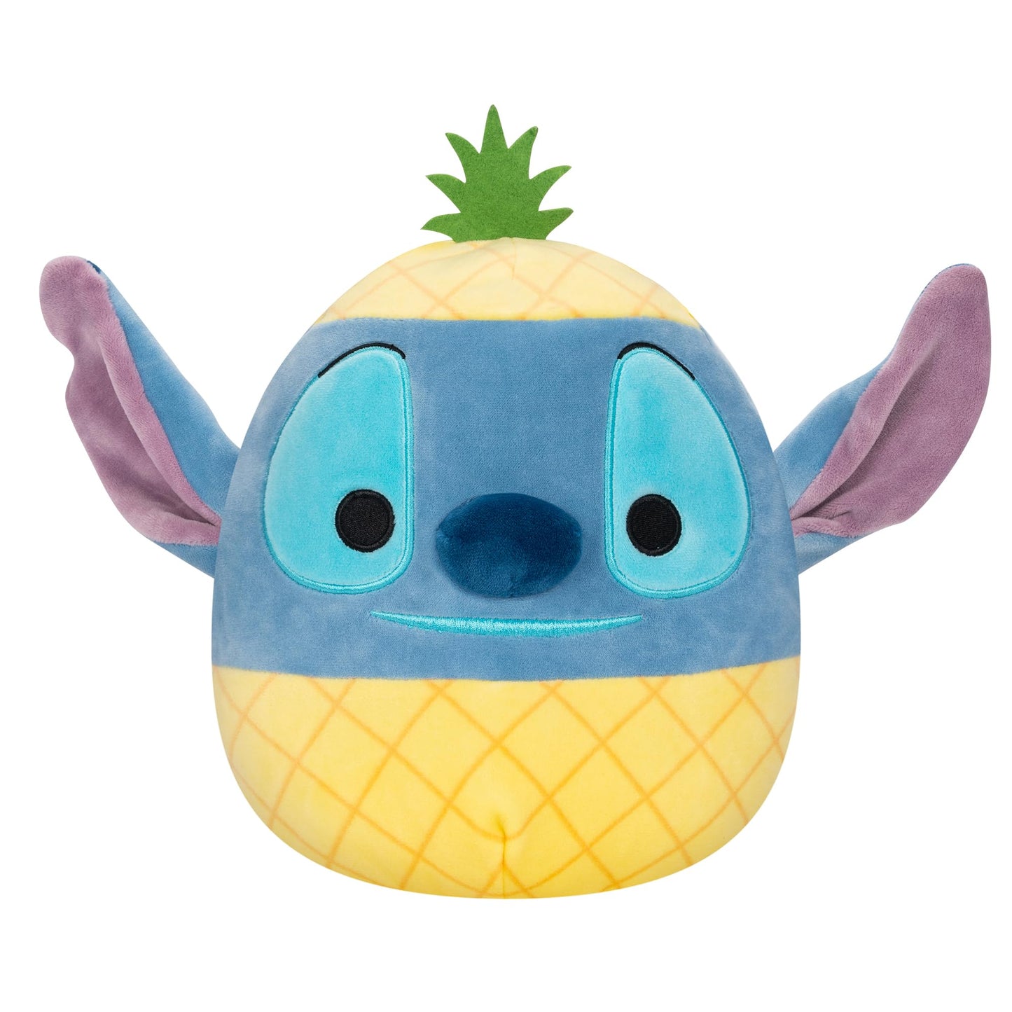 Squishmallows Plush Pineapple Stitch 8" - Soft Polyester Toy, One Size, Model SQK1955