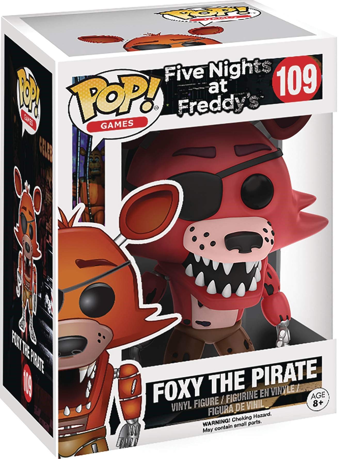 Pop Five Nights At Freddy'S - Foxy The Pirate Funko Pop! Vinyl Figure (Bundled With Compatible Pop Box Protector Case), Multicolored