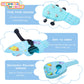 YOLOPLUS+ 17 Inch Kids Ukulele Guitar Toy - 4 Strings, Blue, ABS, Model ukulele-3, Educational Instrument for Toddlers