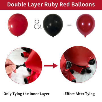 Balloon Arch Garland Kit, Red And Gold Balloon Garland Kit, Red Gold And Gold Confetti Latex Balloon Arch Kit For Wedding Bridal Shower Baby Shower Anniversary Bachelorette Birthday Party Decorations