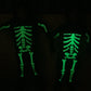 Enlifety Kids Skeleton Costume Boys Girls Glow In The Dark Halloween Jumpsuit With Hood Long Sleeve Funny Cosplay Outfit For Chi