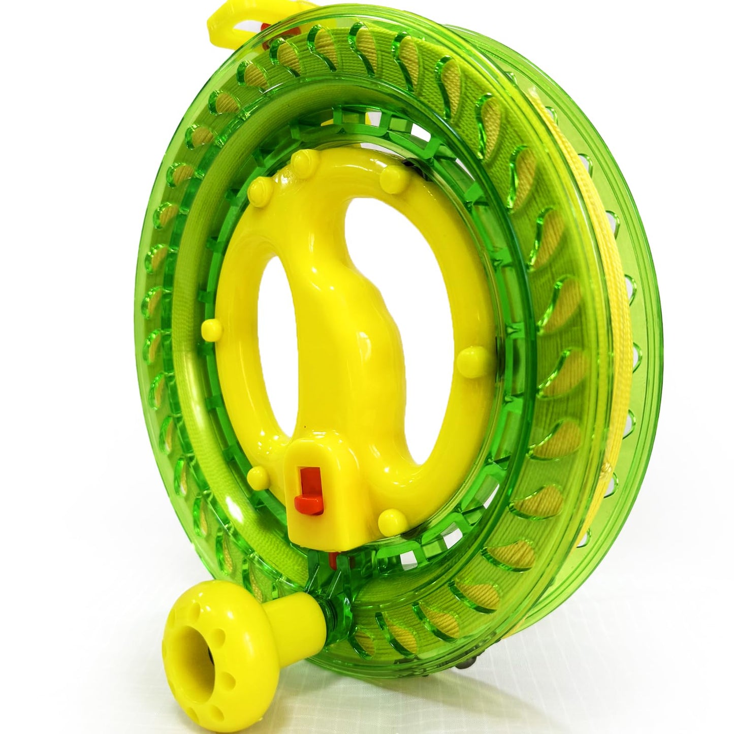Hengda Kite Green Professional Outdoor Kite Line Winder Winding Reel Grip Wheel With Flying Line String Flying Tools With Lock,K