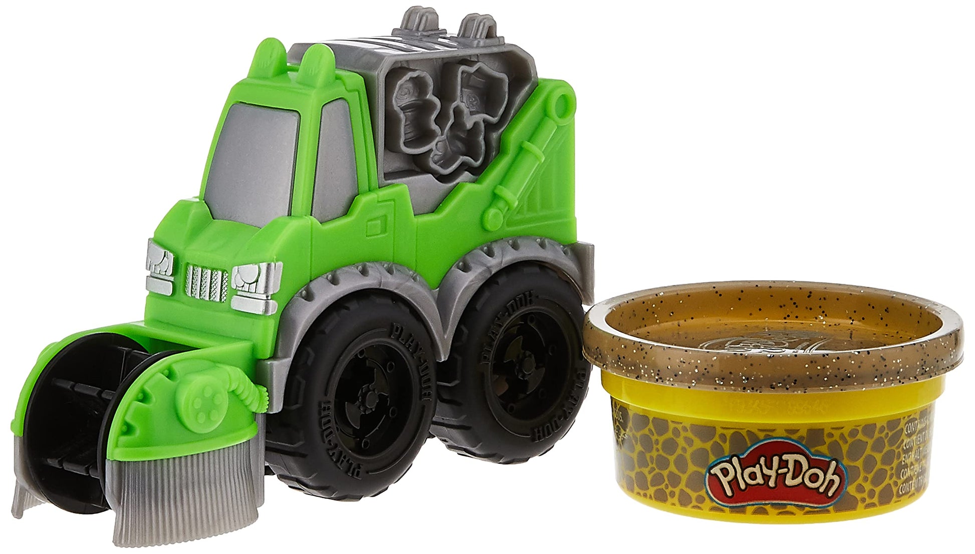PlayDoh Wheels Mini Street Sweeper Toy With Buildin Compound, Multicolor