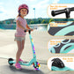 LIEAGLE Electric Scooter For Kids Age 6-12, 60W Motor, 5Miles Range, 6.2mph, 5.3 Rubber Tires w/RGB Wheel Lights & 7-Color Headl