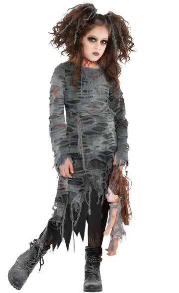 Amscan Girls Undead Walker Zombie Costume - Medium (8-10)