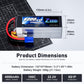 Zeee 6S Lipo Battery 4000mAh 22.2V 100C with EC5 Connector Soft Pack Battery for RC Airplane Helicopter RC Car Truck Tank Drone