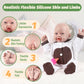 Vollence 14 Inch Full Body Silicone Baby Dolls Lifelike Realistic Premiee Babies For Kids Children Birthday Christmas Toys Prese