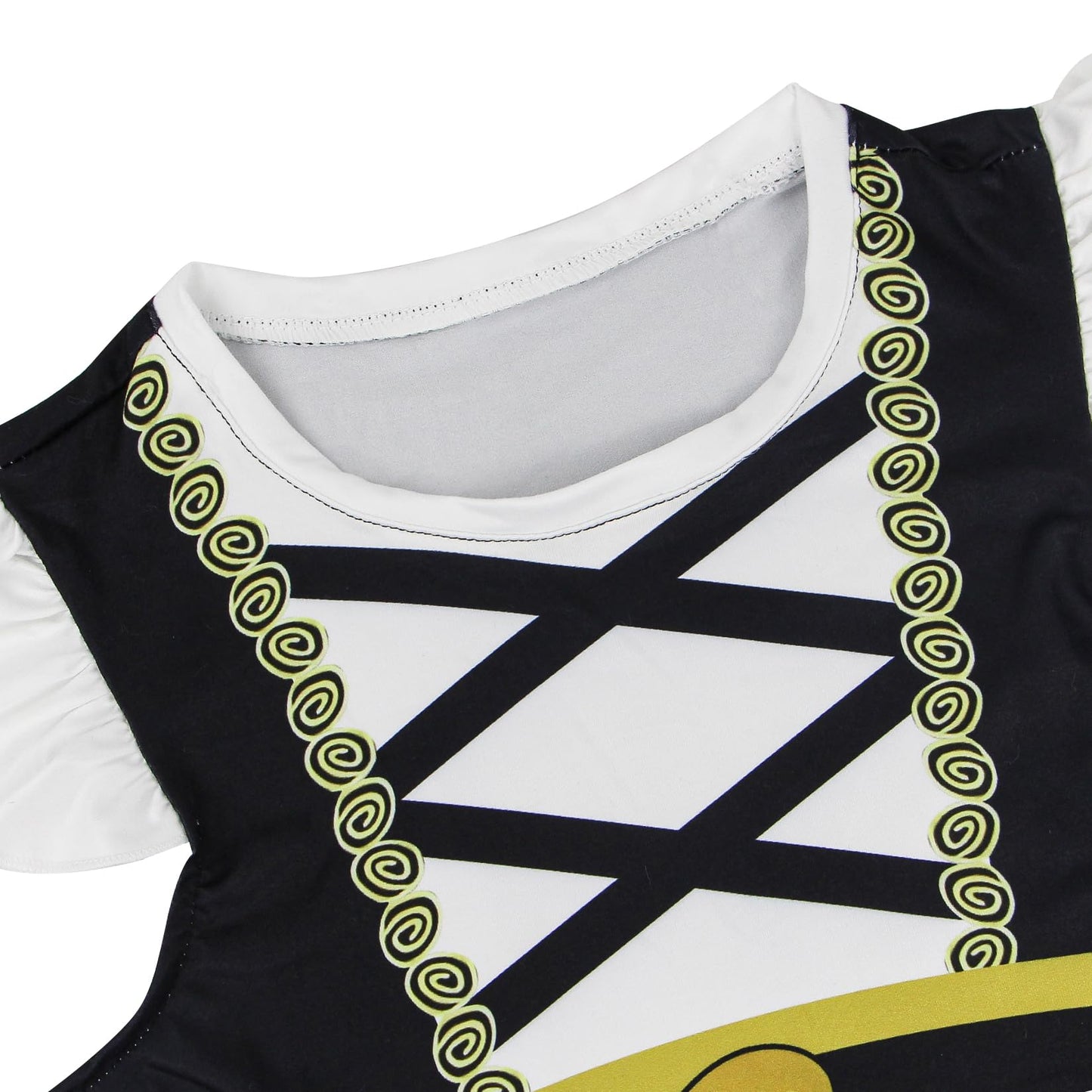 Mizzuco Girls Pirate Dress Toddler Buccaneer Costume Kids Dance Skirt Birthday Party Halloween Role Play Outfits(Black,140Cm/8-9