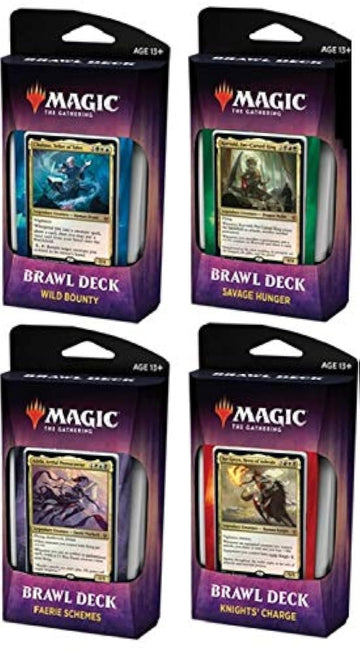 Magic The Gathering Brawl Decks Set - Throne of Eldraine - 4 Decks - Cardstock - Randomly Colored