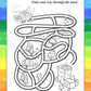 ZOCO - Emergency EMS Workers Save Lives - Coloring & Activity Books (25 Bulk Pack, with Crayons) - Paramedics, Ambulance, 911 Gi