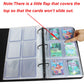 Turkra Toploaders Binder With 25 Pages, 3-Ring Top Loaders Holder Album Holds 150 3' X 4' Standard Toploaders Hard Holders(Black)