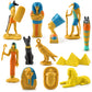 Lebery Ancient Egypt Toys Egyptian Toy For Kids Miniature Egyptians Figurines Set Pyramid Mummy Playset Egyptian Party Decorations Supplies Birthday Surprise For Boys Girls - 12Pcs