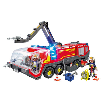 Playmobil Airport Fire Engine With Lights & Sound Building Set