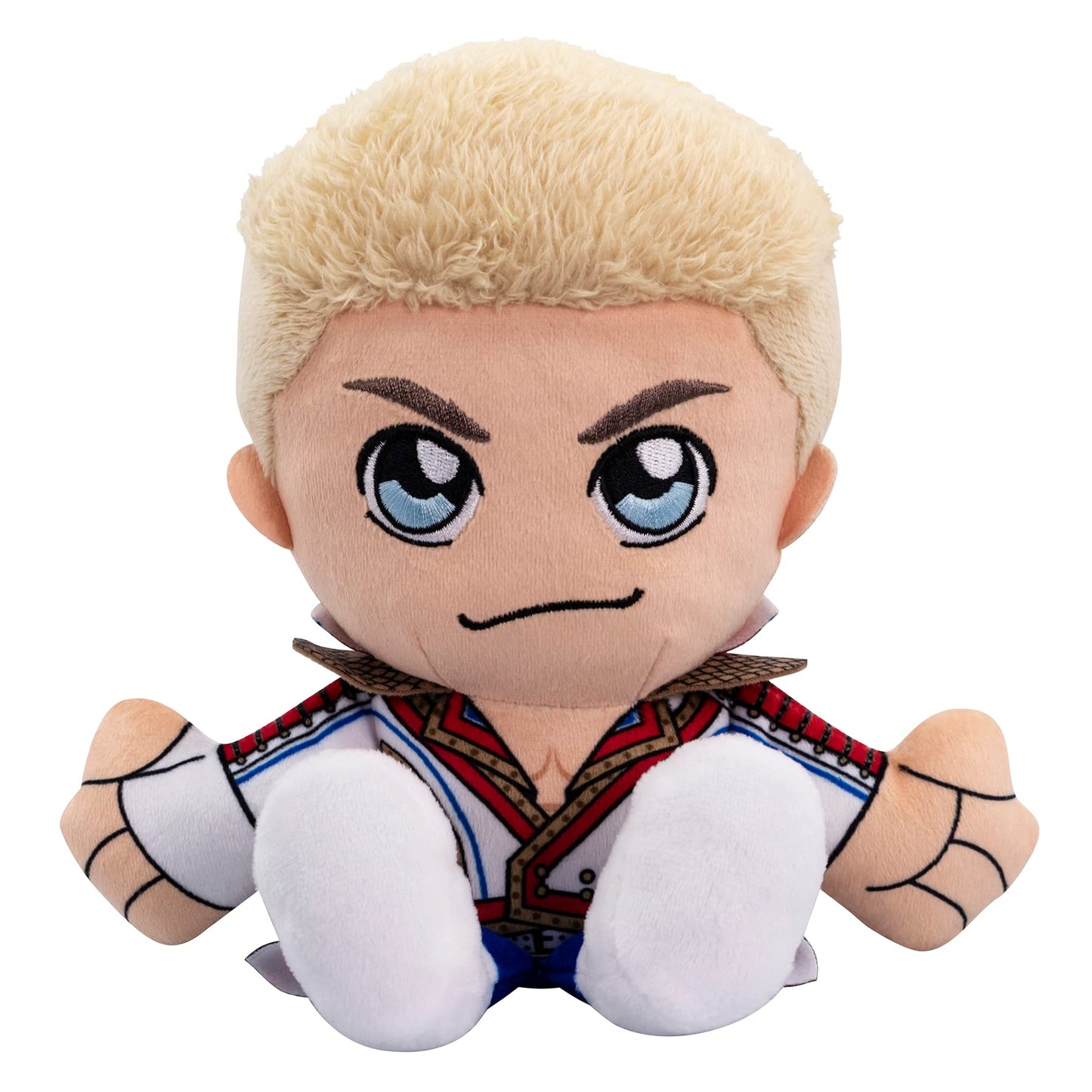 Bleacher Creatures WWE Cody Rhodes 8" Plush Toy - Soft Chibi Design, Crystal Velboa Polyester, Ideal for Fans