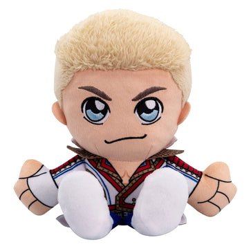 Bleacher Creatures WWE Cody Rhodes 8" Plush Toy - Soft Chibi Design, Crystal Velboa Polyester, Ideal for Fans