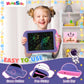 HOMESTEC Astrodraw LCD Writing Tablet for Kids, Colorful Doodle Board, Purple/Pink, Model AB0811, Ideal Birthday Gift for Ages 3-6