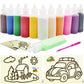 Zddaoole 32 Pcs Art Sand Kits,12 Color Art Sand Kit Scenic Sand With 20 Sheets Sand Art Painting Cards Set,Diy Sand Arts And Cra