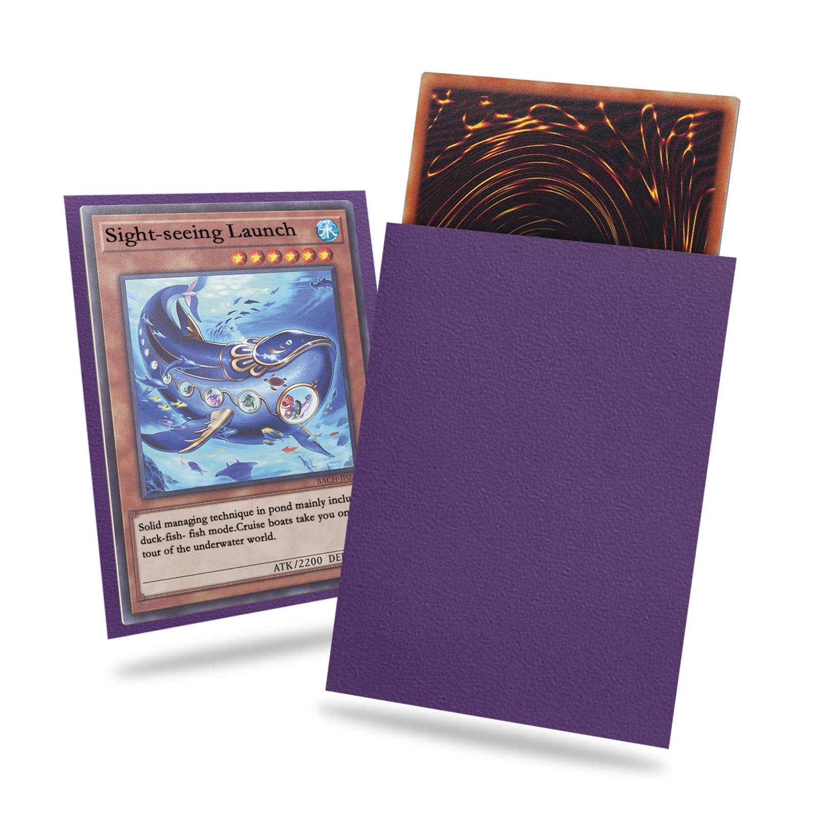 Purple Yu-gi-oh Card Sleeve 200 Pack  Japanese Small Card Sleeves Photocard Sleeves 62x89mm  Back Textured Perfect Shuffling  Protect Your Japanese Sized Trading Cards Kpop Photocard Never Tear