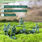 Lovestown 200Pcs Army Men Toy Soldiers, Green Soldier Figures Plastic Army Men Playset 10 Poses For Boys Birthday Gift