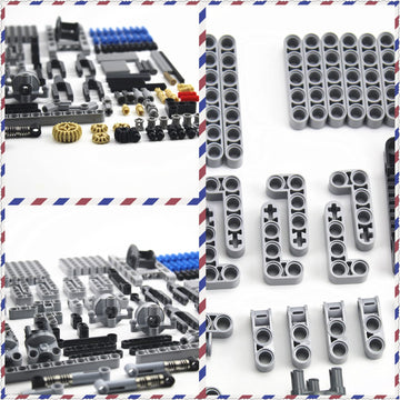 Ttlyhek Technics Parts Vehicles Suspension System With Tire 107X44 Technical Parts Set Compatible With All Major Brands, Moc Par