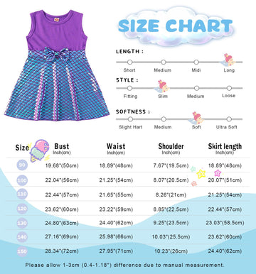Henzworld Mermaid Birthday Outfit Ariel Costume For Girls Princess Party Dress Up Clothes Vestido De Sirena Para Niña,1-2T Purple