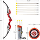 Tec Tavakkal Kids Bow & Arrow Toy, Boys And Girls Basic Archery Set Outdoor Hunting Game With 3 Suction Cup Arrows, Target & Qui
