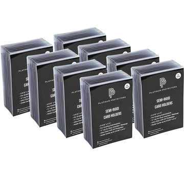 Platinum Protectors Semi-Rigid Card Holders for Graded Card Submissions for Standard Trading Cards (400 Pack)