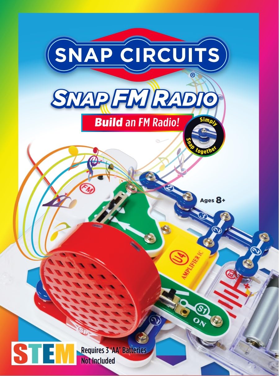 Elenco Stem Toy Radio Kit | For Kids 8+ Yrs | Electronics Kit | Science Kit For Kids | Diy Stem Kit | Snap Circuits Stem
