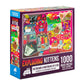 Exploding Kittens Dog Jigsaw Puzzle - 1000 Pieces, Multi-Color, Cardboard, Fun for Adults, Teens, and Kids, Model PDOGS-105