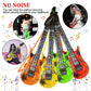 QIQU Inflatable Guitar - 35 Inch Plastic Rock Star Guitar in Red for 80s 90s Theme Parties, Birthdays, Weddings & Photo Booths