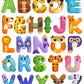 Lyrovo Magnetic Alphabet Letters For Kids - 26 Capital Abcd Animal Magnets - Abcd Toys For Kids