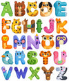 Lyrovo Magnetic Alphabet Letters For Kids - 26 Capital Abcd Animal Magnets - Abcd Toys For Kids