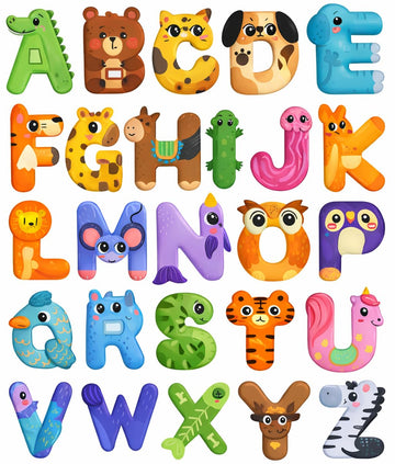 Lyrovo Magnetic Alphabet Letters For Kids - 26 Capital Abcd Animal Magnets - Abcd Toys For Kids