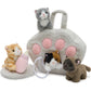 Tezituor 7Pcs Cat Stuffed Animal Set,Plush House with 4 Soft Realistic Kitten Toys,Cats Plushies for Kids Christmas Birthday Hal