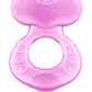 Nuby Silicone Teethe-Eez Teether With Bristles, Includes Hygienic Case, Pink