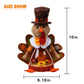 Aoutrow Lighted Thanksgiving Turkey,10 Inches Plush Light Up Turkey Toy Holiday Present, Battery Operated Xmas Gifts Winter Mant