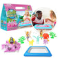 Zimpli Kids Gelli Adventures Fantasy Pack - 8 Fantasy Figures, Inflatable Tray, Sensory Playset for Children, Ideal Birthday Gift