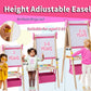 SWINSKUAD 2-in-1 Double Sided Kids Easel, Height-Adjustable Art Easel for Boys and Girls Ages 3-10, Including 100+ Accessories