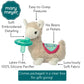 Mary Meyer Wubbanub Infant Pacifier, 6-Inches, Lily Llama 1 Count (Pack Of 1)