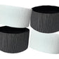 BLACK and WHITE Crepe Paper Streamers (2 Rolls Each Color) MADE IN USA!