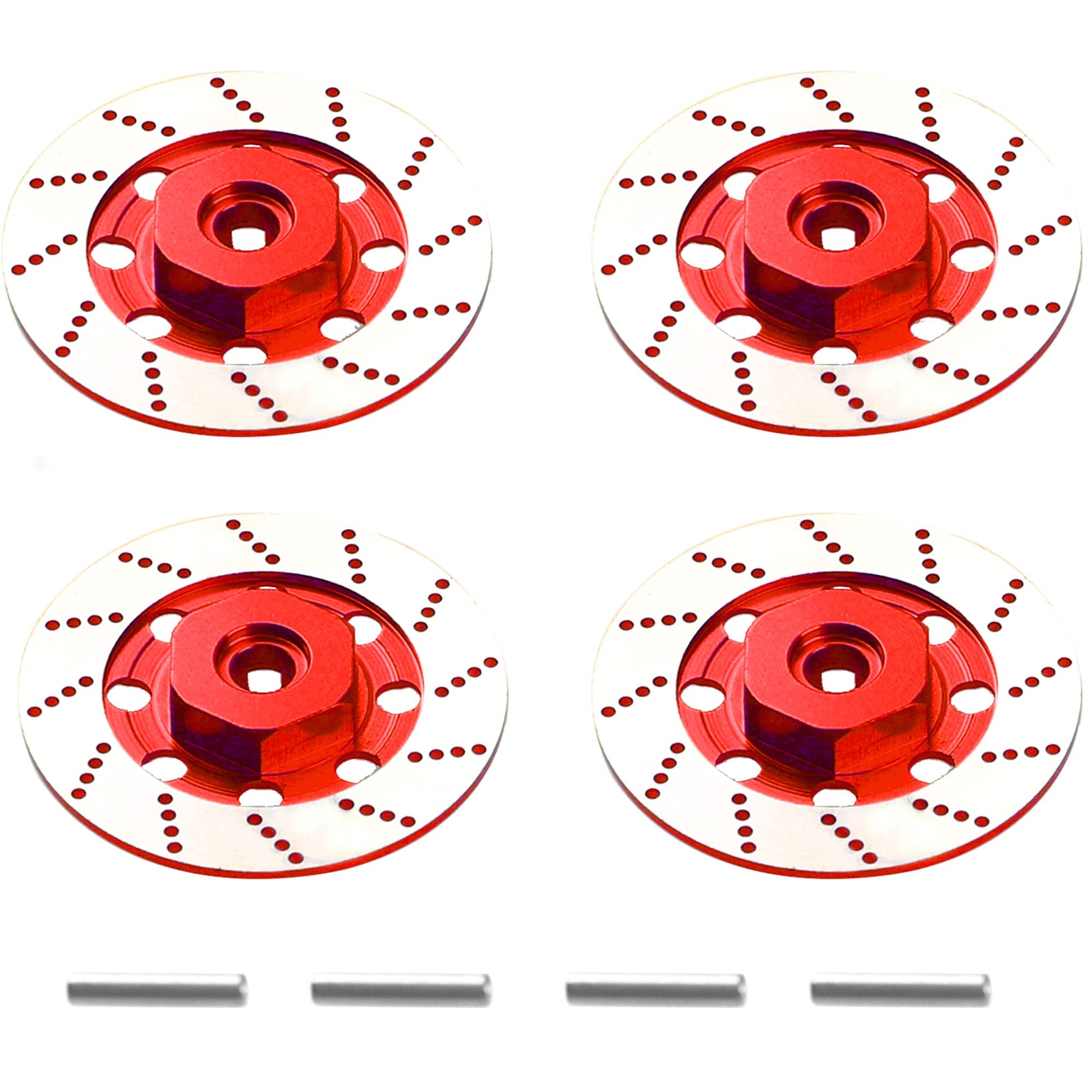 4Pack Vgoohobby Metal 12mm RC Car Hex Hub 12mm Brake Disc Wheel Hubs Adapter Spacer Compatible with Traxxas Tamiya Redcat HSP HP