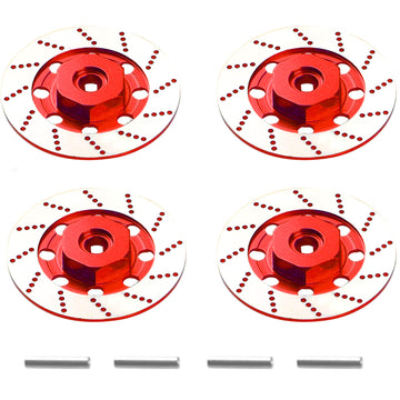 4Pack Vgoohobby Metal 12mm RC Car Hex Hub 12mm Brake Disc Wheel Hubs Adapter Spacer Compatible with Traxxas Tamiya Redcat HSP HP