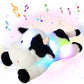 Cuteoy Musical Plush Cow Stuffed Animal Soft Glowing Led Light-Up Nightlight Toys Singing Lullabies Birthday Christmas Plushies Gifts For Kids Boys Girls,15.5'