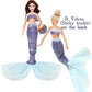 Mlcnles Mermaid Doll Dress For 11.5 Inch Dolls Clothes Include 6 Sets Mermaid Bikini Swimsuit 6 Mermaid Tail 6 Handbags 6 Crown 10 Shoes, 11.5‘’ Costume For Girls Doll Present Christmas